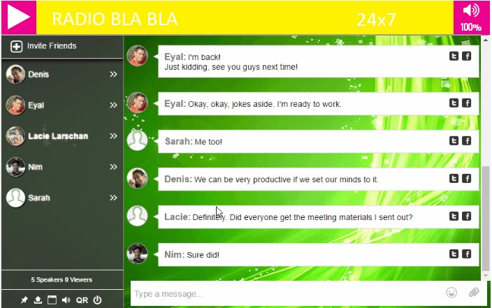 add external player on top of your chat.