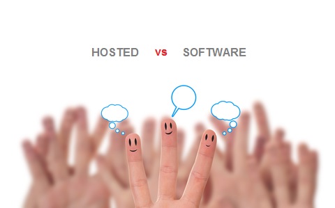 hosted vs software