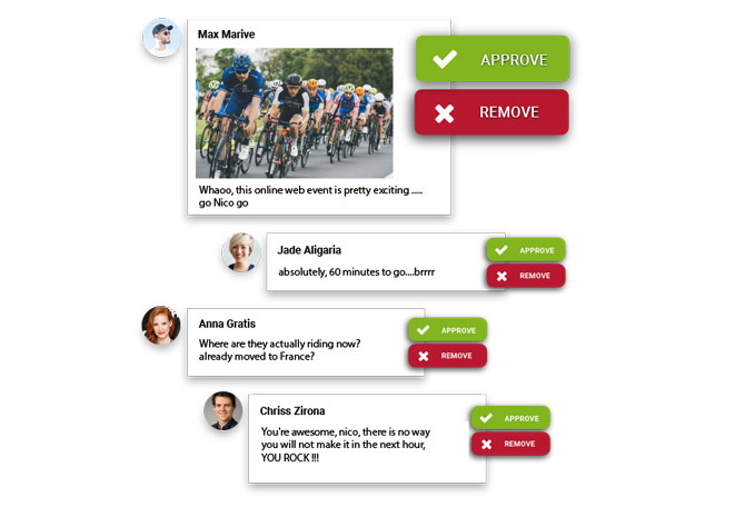 Engage with a live group chat platform for live events