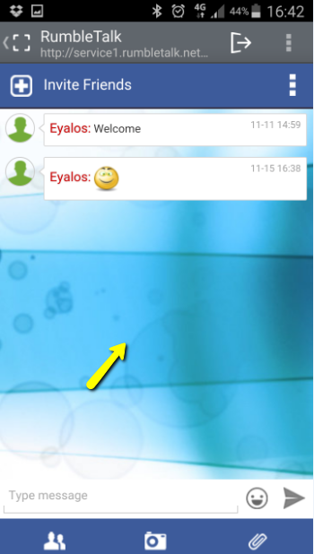 change chat background color