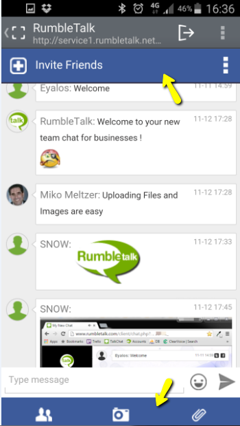 header and footer color change