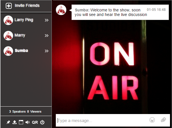RumbleTalk live chat for online radio players