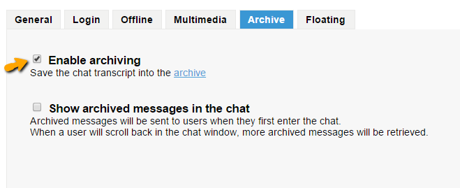 Yes and no for saving the transcript