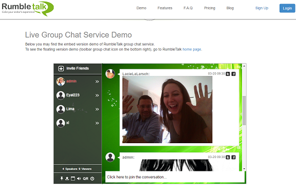 embedded group chat example