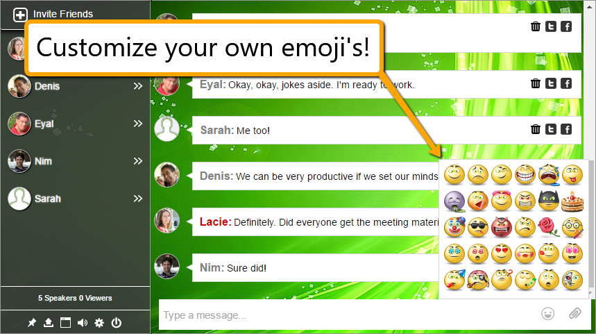 Customize Group Chat Emoji's
