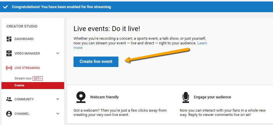 event engagement broadcast chat