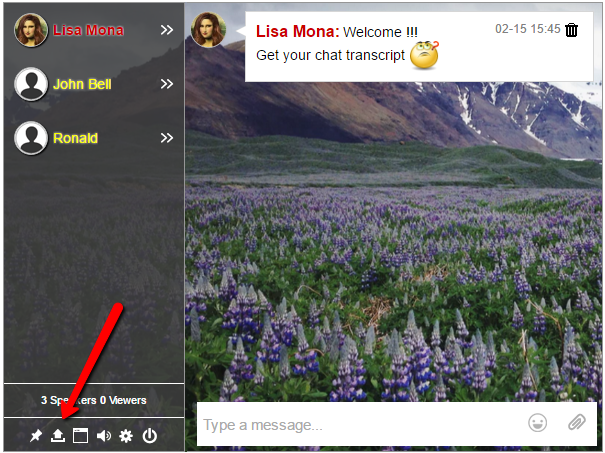 chat history export transcript