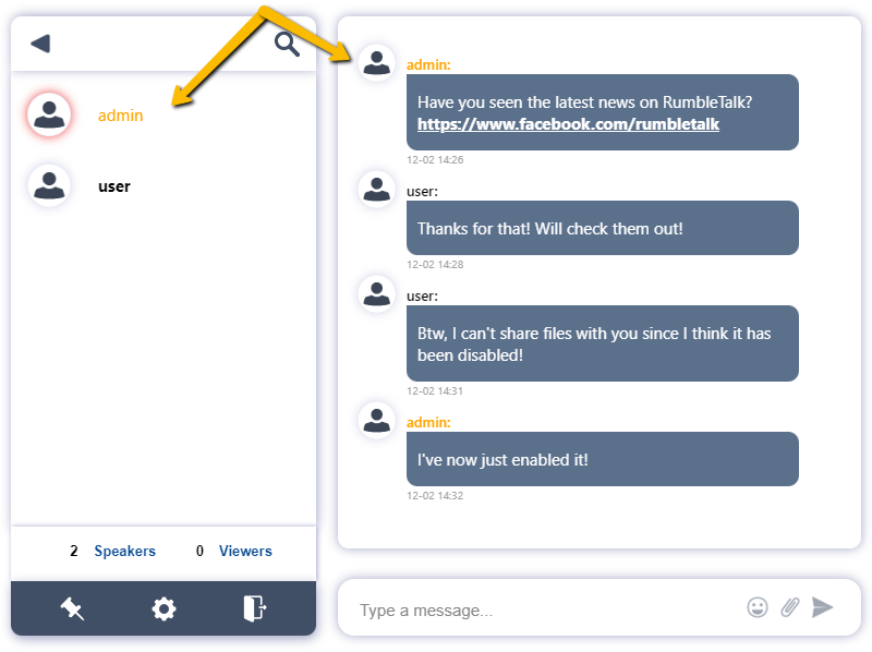 administrators text color