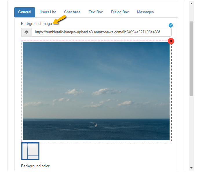 customize chat room background