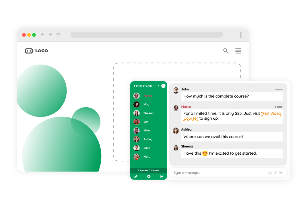 customized social chat