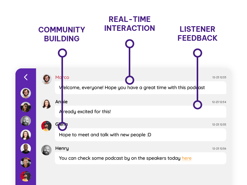 chat room for radio stations