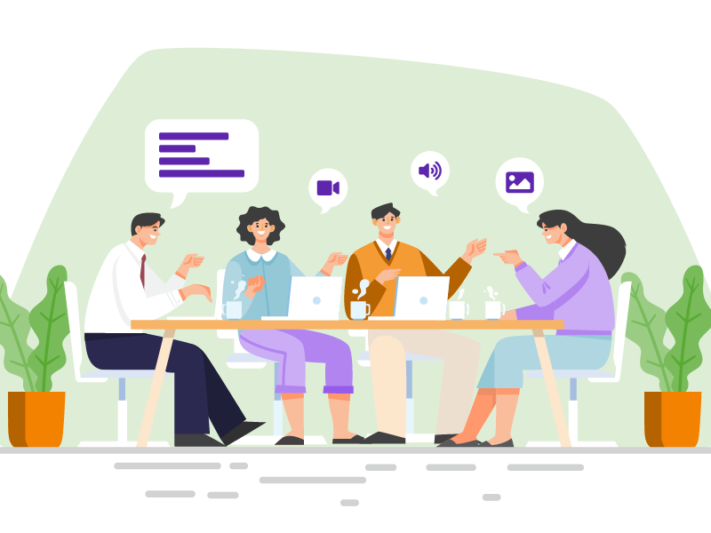 business live chat for group discussions