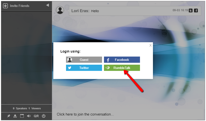 change the login button