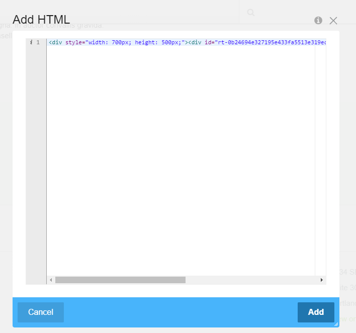 embed a chat room in concrete5