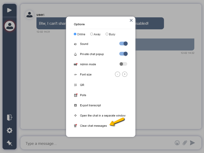 delete personal content