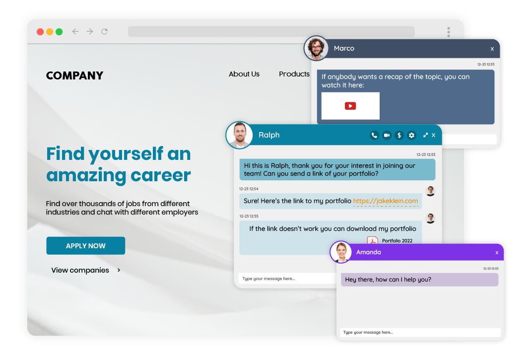 RumbleTalk Private Chat