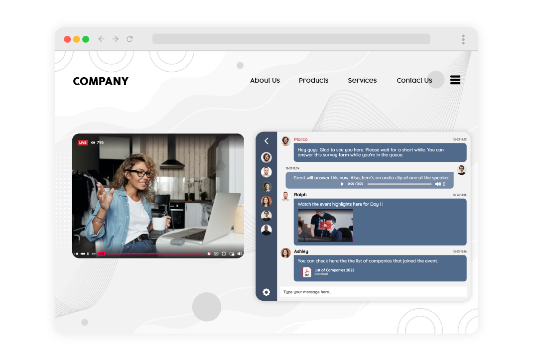 RumbleTalk Moderated Group Chat Demo