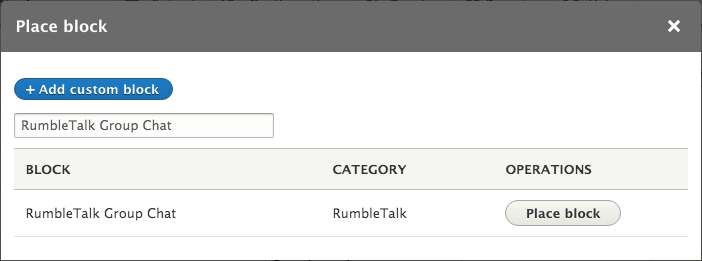 embed RumbleTalk Drupal