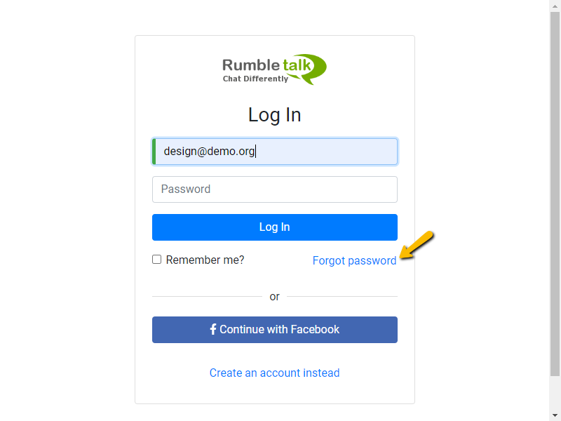 account password