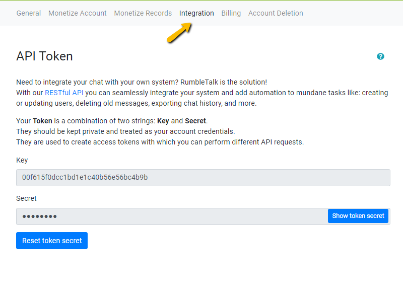 REST API integration