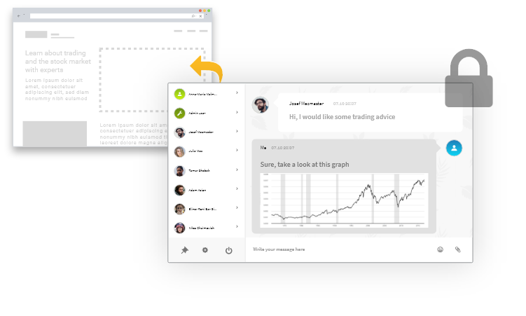 Monetize your online group chat and live event chat