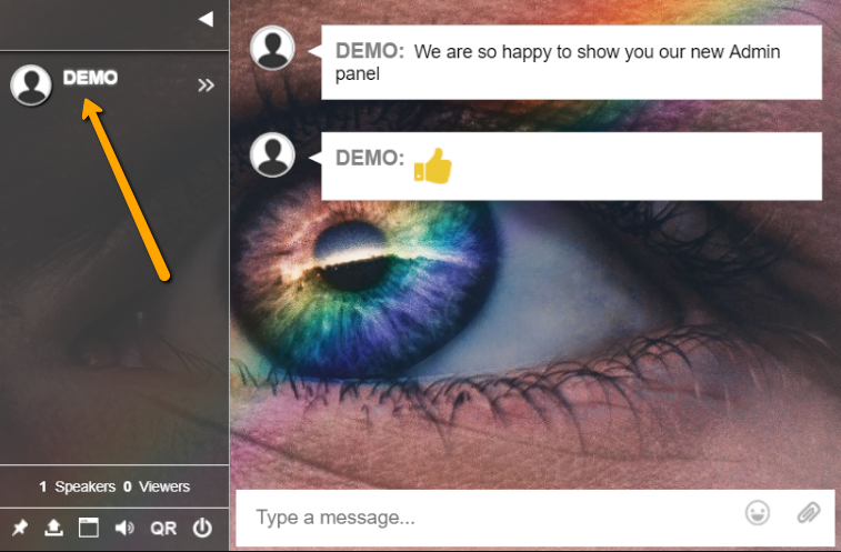 members chat display name