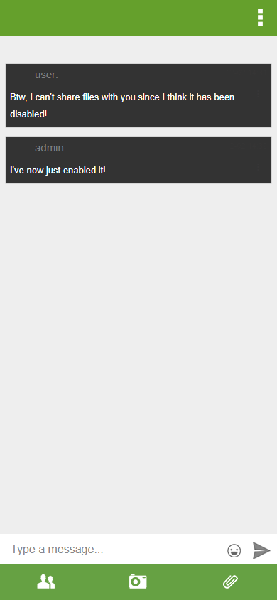 message background color