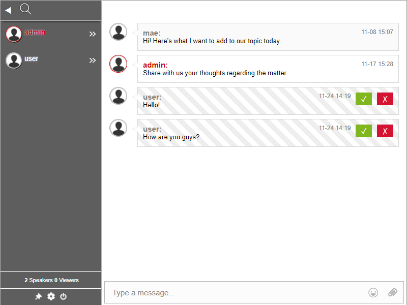 pre-approve messages