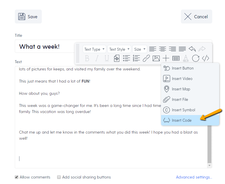 embed a chat room in mozello