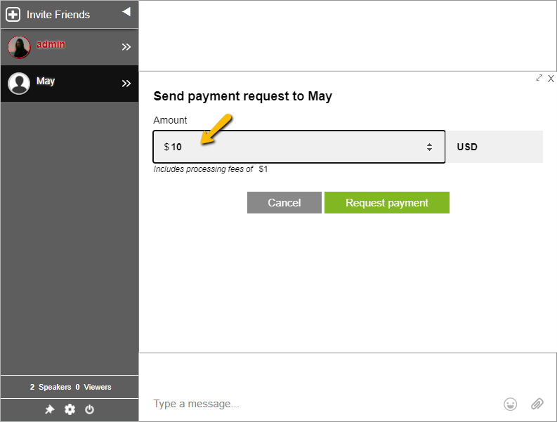payment request