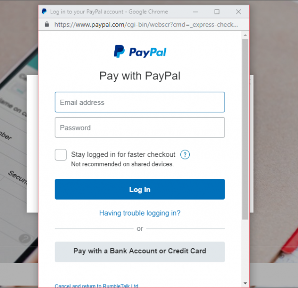 online private payments