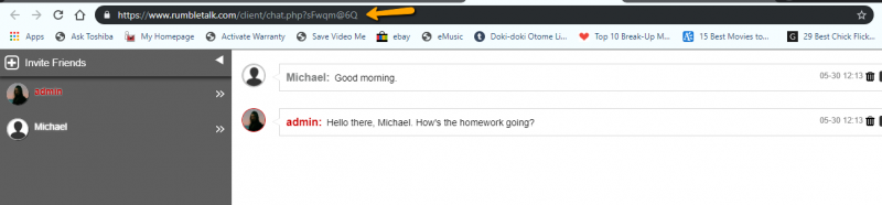 online learning chat